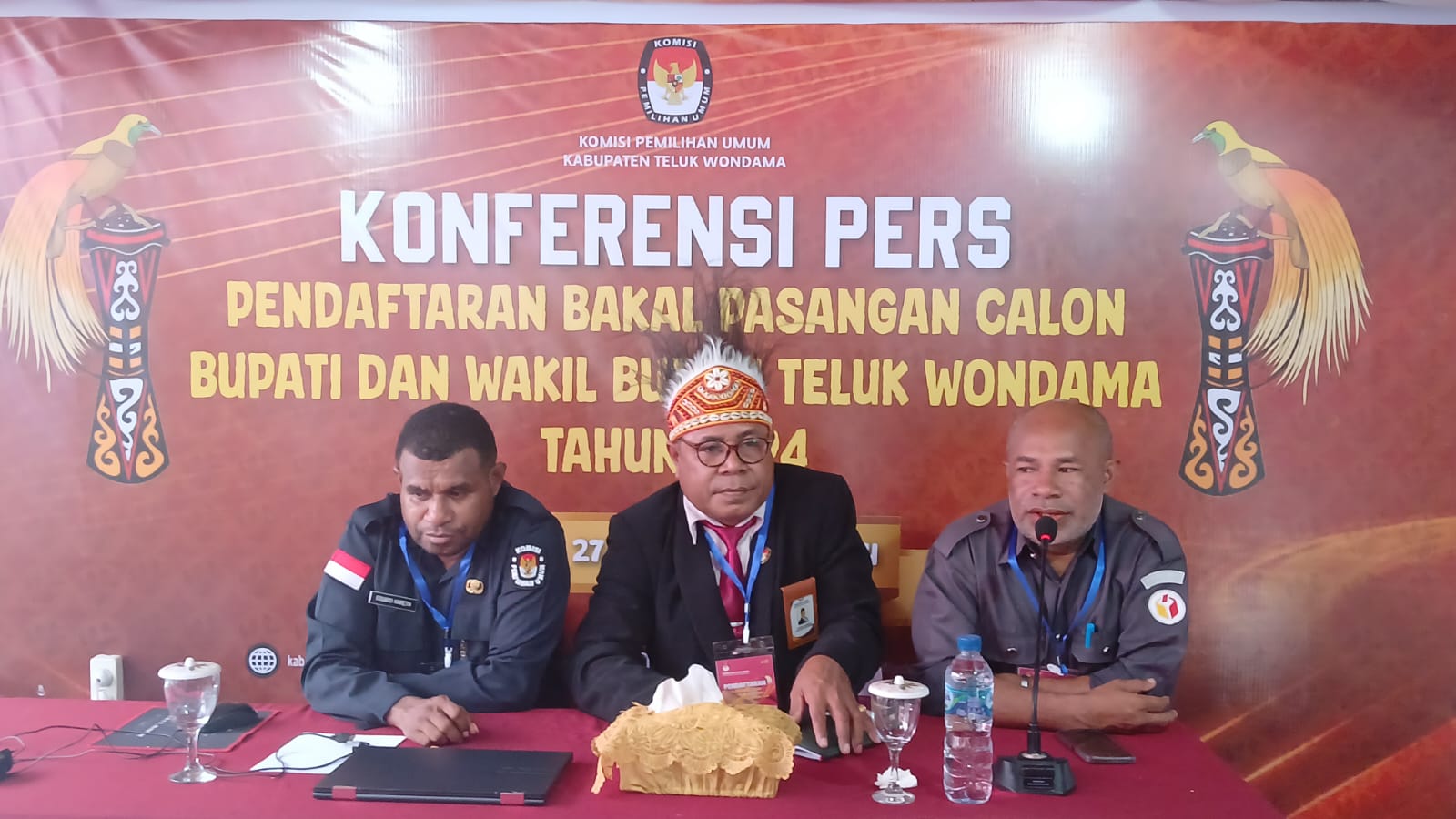 pendaftaran Bakal Calon Bupati dan Wakil Bupati Teluk Wondama