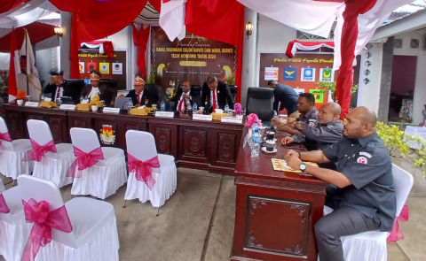 Ketua dan Anggota Bawaslu Teluk Wondama